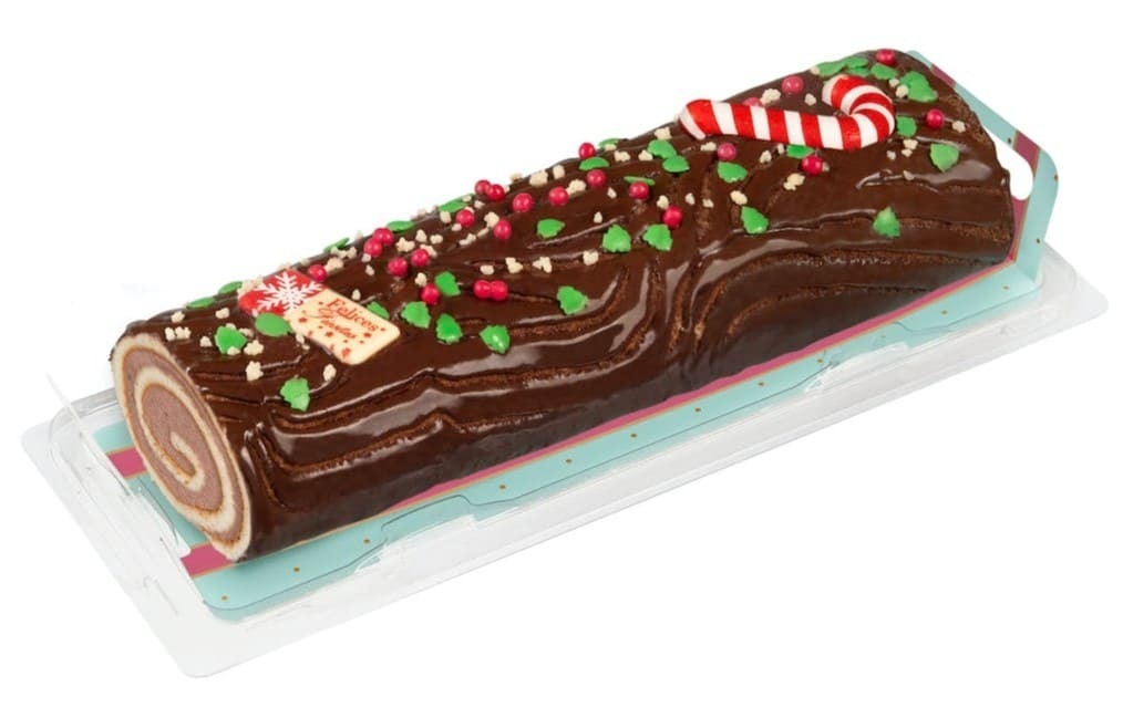 Tronco de navidad de trufa congelado