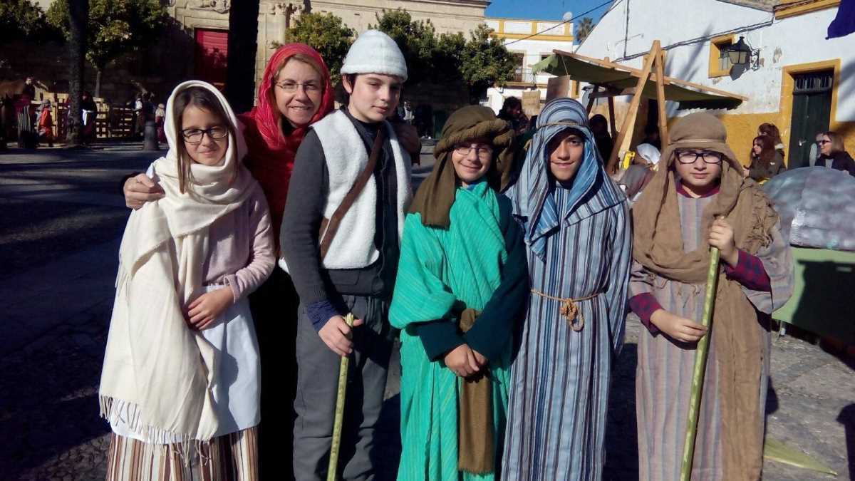 Belén viviente en la Plaza del Mercado
