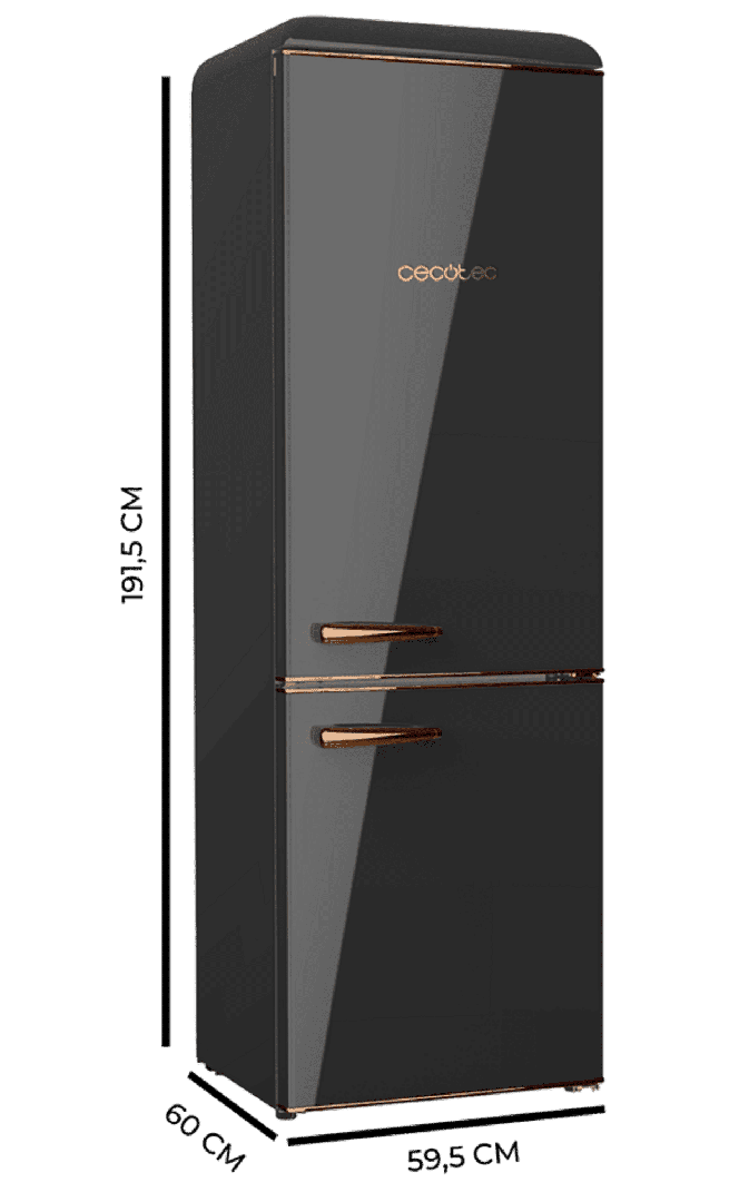 Frigorífico Combi 2 puertas retro de 300 L Boleto CoolMarket Combi Origin 300 de Cecotec en Amazon