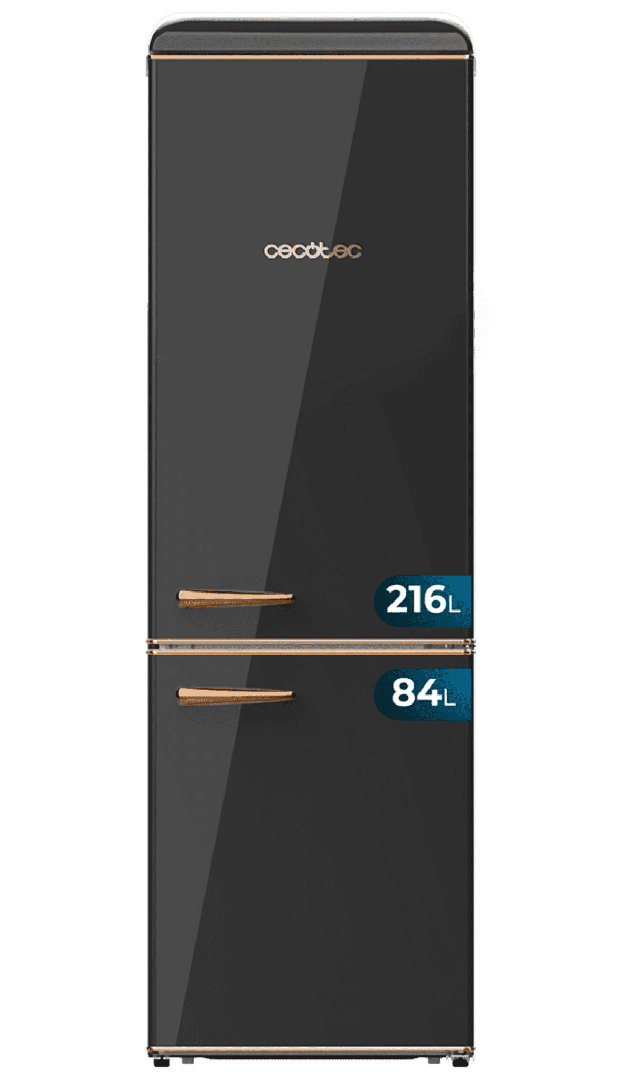 Frigorífico Combi 2 puertas retro de 300 L Boleto CoolMarket Combi Origin 300 de Cecotec en Amazon