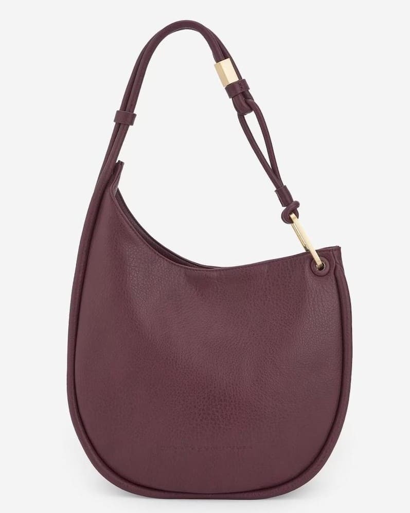 Bolso de mano tipo hobo con cierre de clip