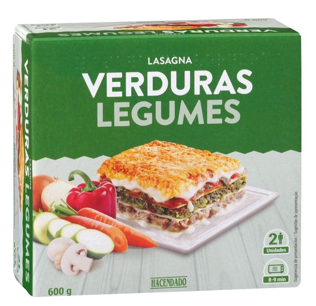 Lasaña de verduras Hacendado