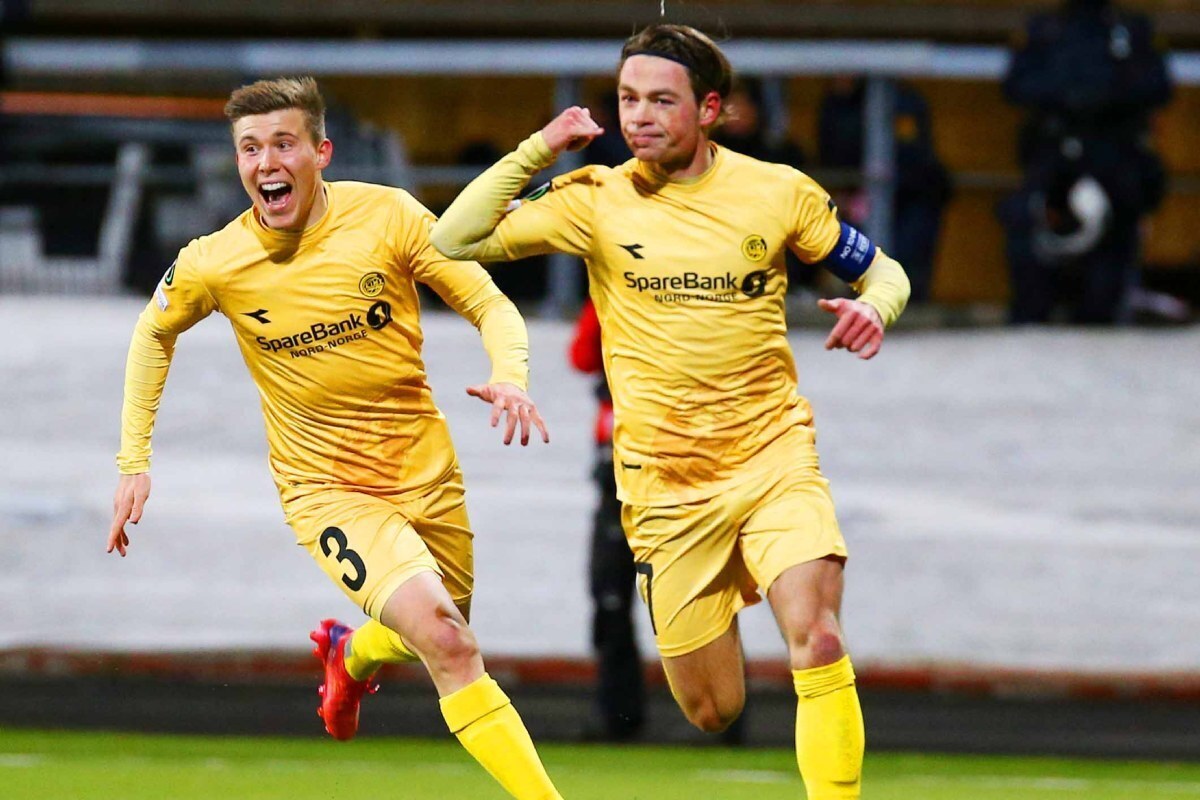 Los jugadores del Bodo Glimt celebran un gol