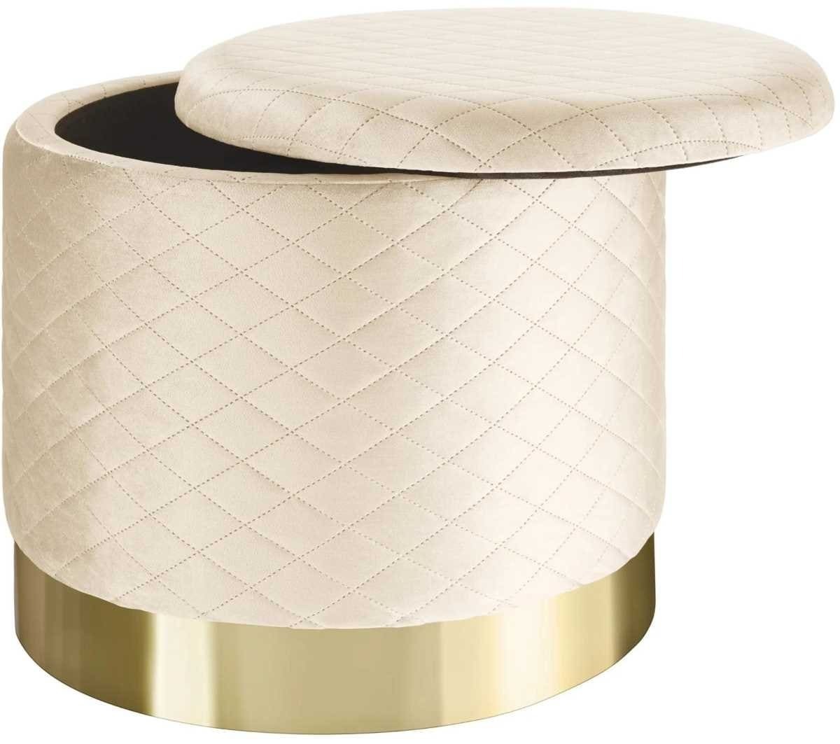 Tectake Taburete acolchado y aterciopelado de almacenamiento 300 kg Coco de Leroy Merlin