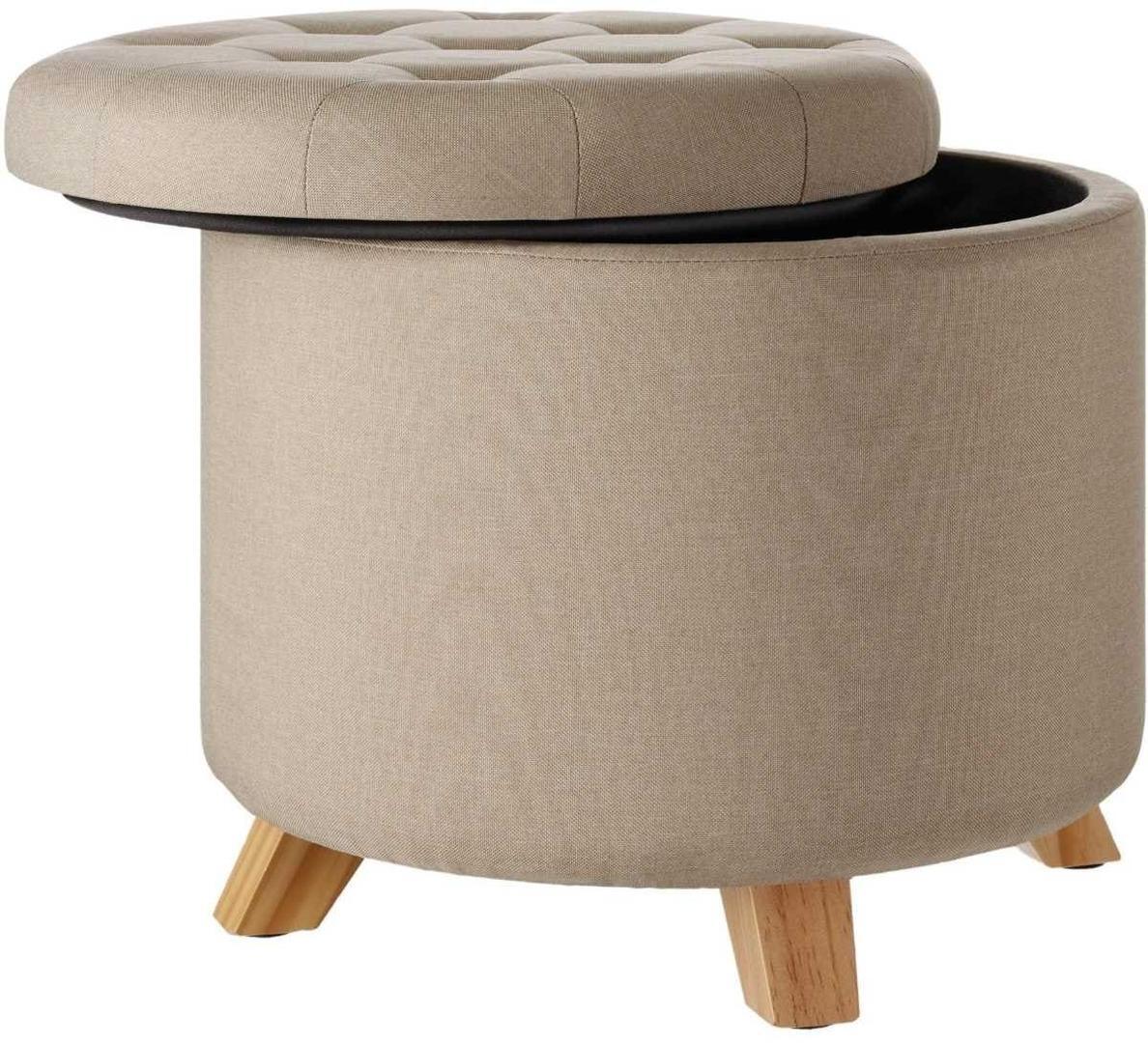 Tectake Taburete aterciopelado de almacenamiento 150 kg Suna de Leroy Merlin