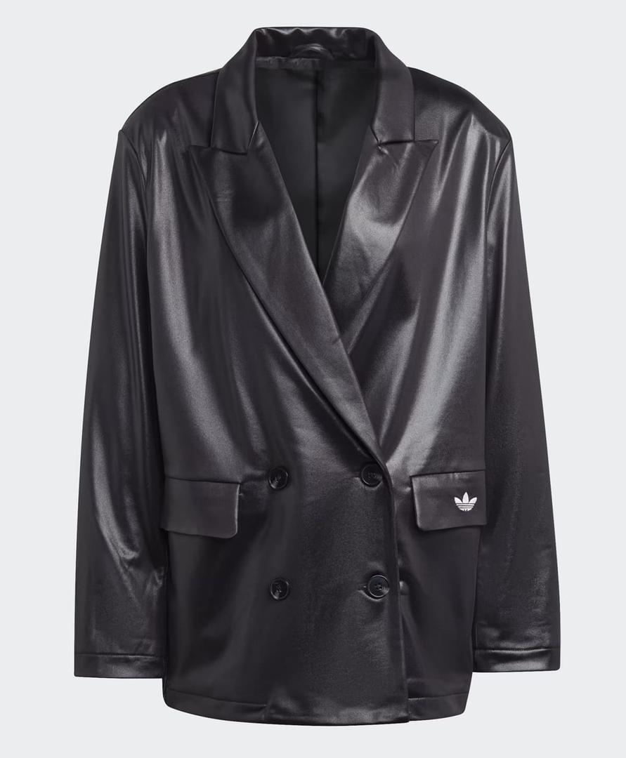 Americana de doble botonadura cruzada efecto piel de Adidas