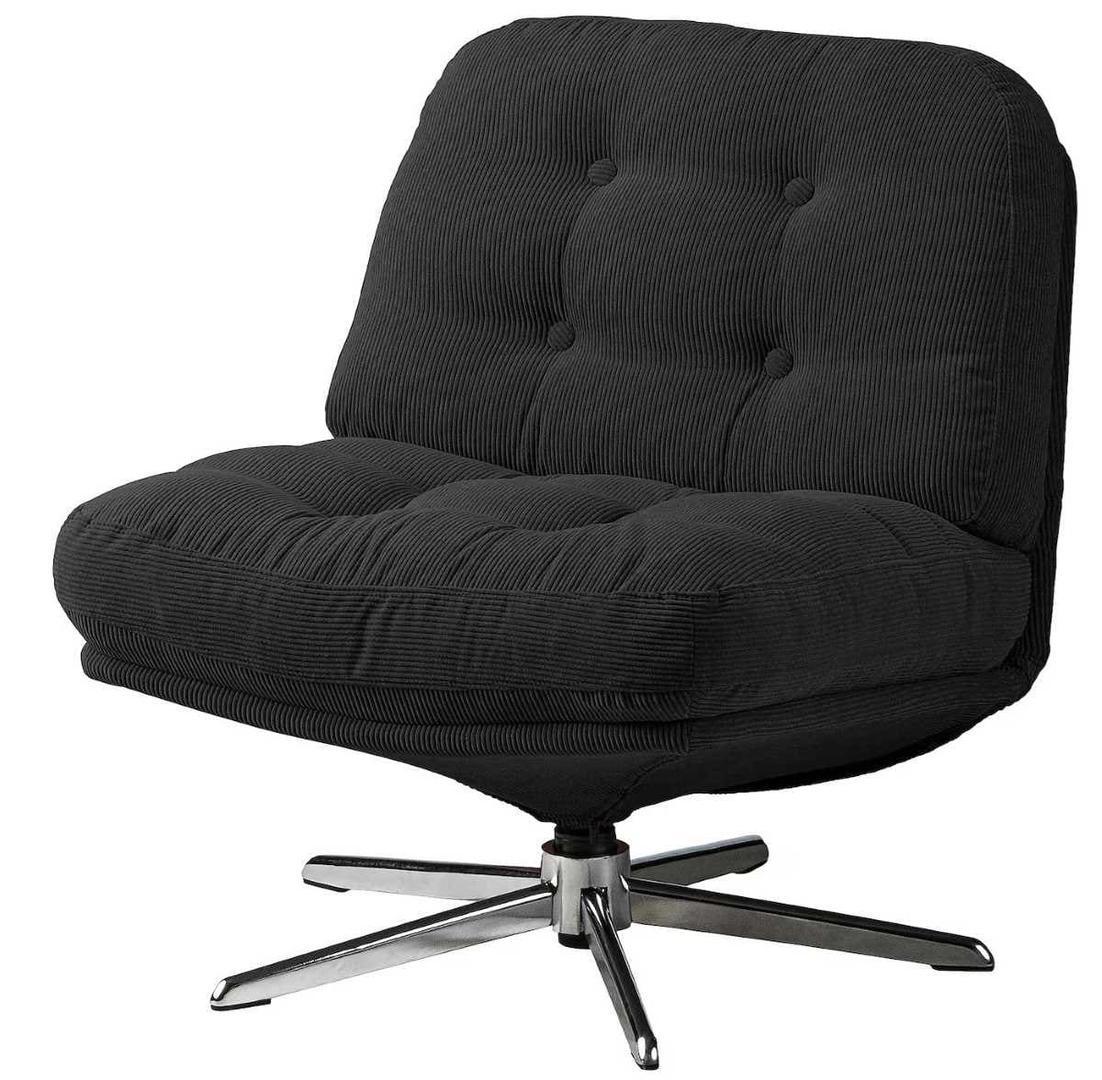 DYVLINGE Sillón giratorio, Kelinge negro de Ikea