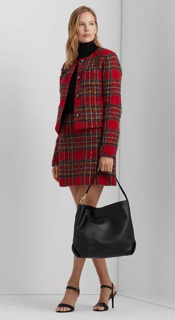 Bolso de hombro Kassie grande de piel de Polo Ralph Lauren 1