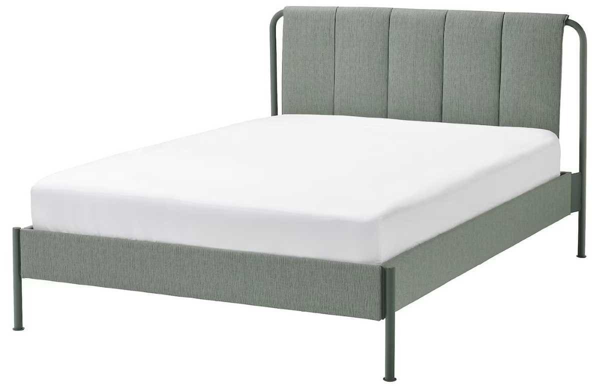TÄLLÅSEN Estructura cama tapizada Kulsta beige claro de Ikea
