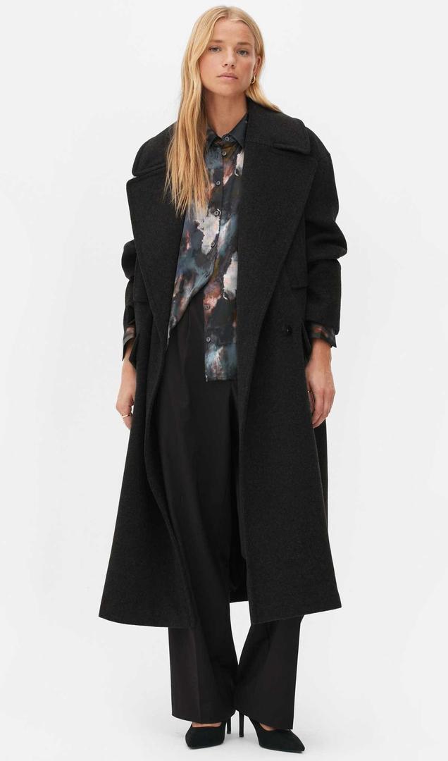 Abrigo en mezcla de lana de Primark