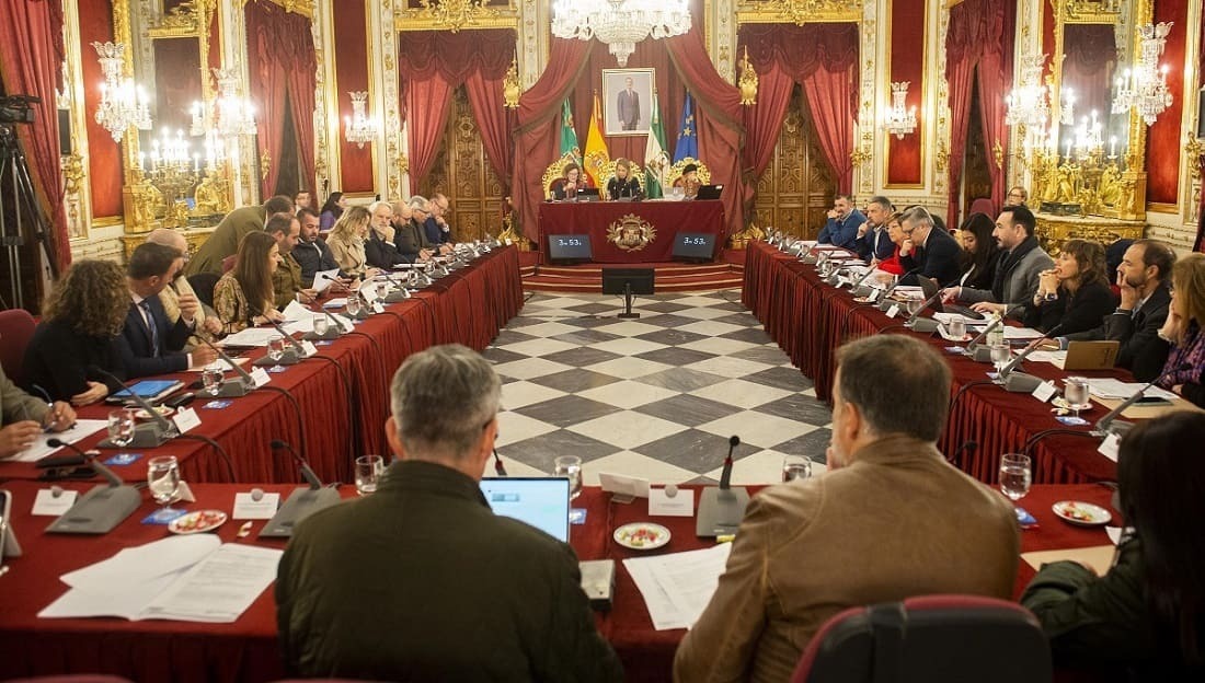 Imagen del pleno que ha cerrado este año 2023 en el Palacio Provincial