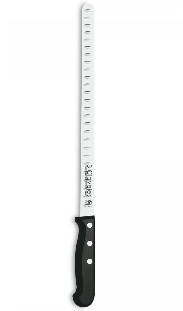Cuchillo jamonero de acero inoxidable 3 CLAVELES