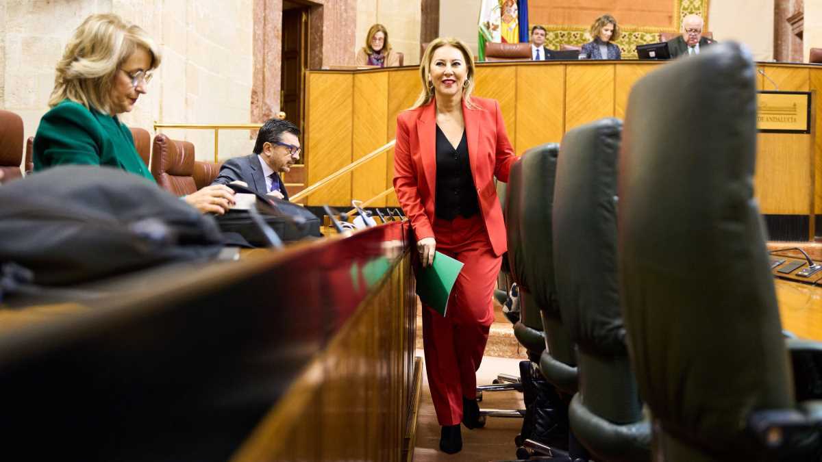 Carolina España en el Parlamento Andaluz | Europa Press