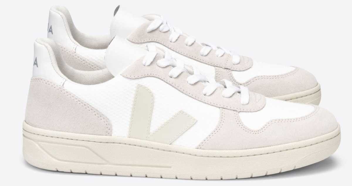 Zapatillas V-10 B-Mesh white natural pierre de Veja