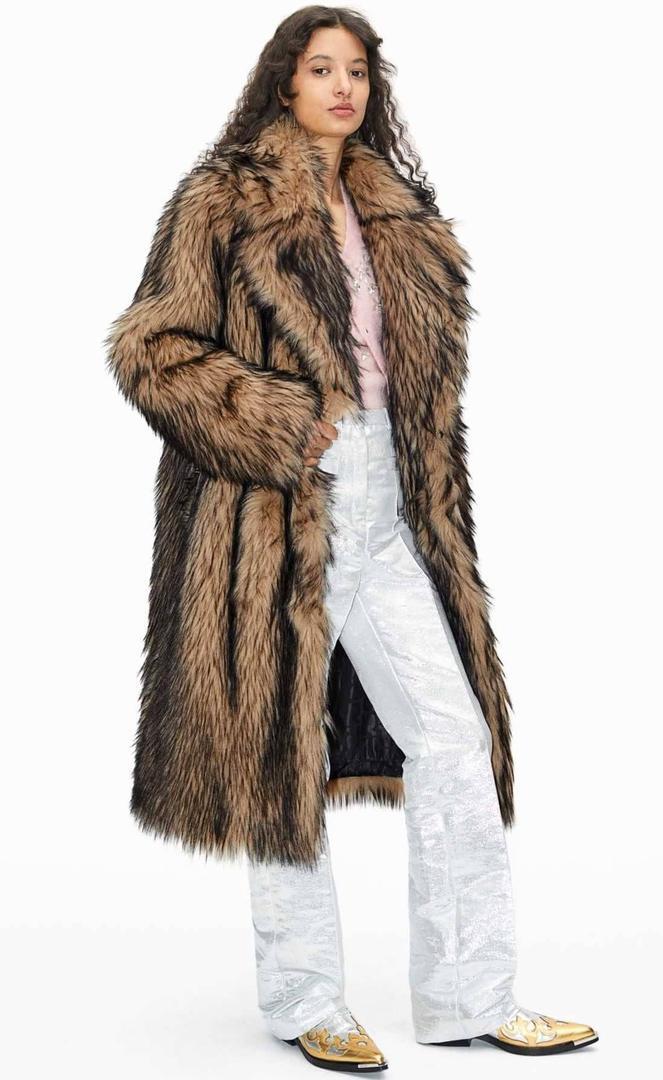 Abrigo efecto pelo de H&M