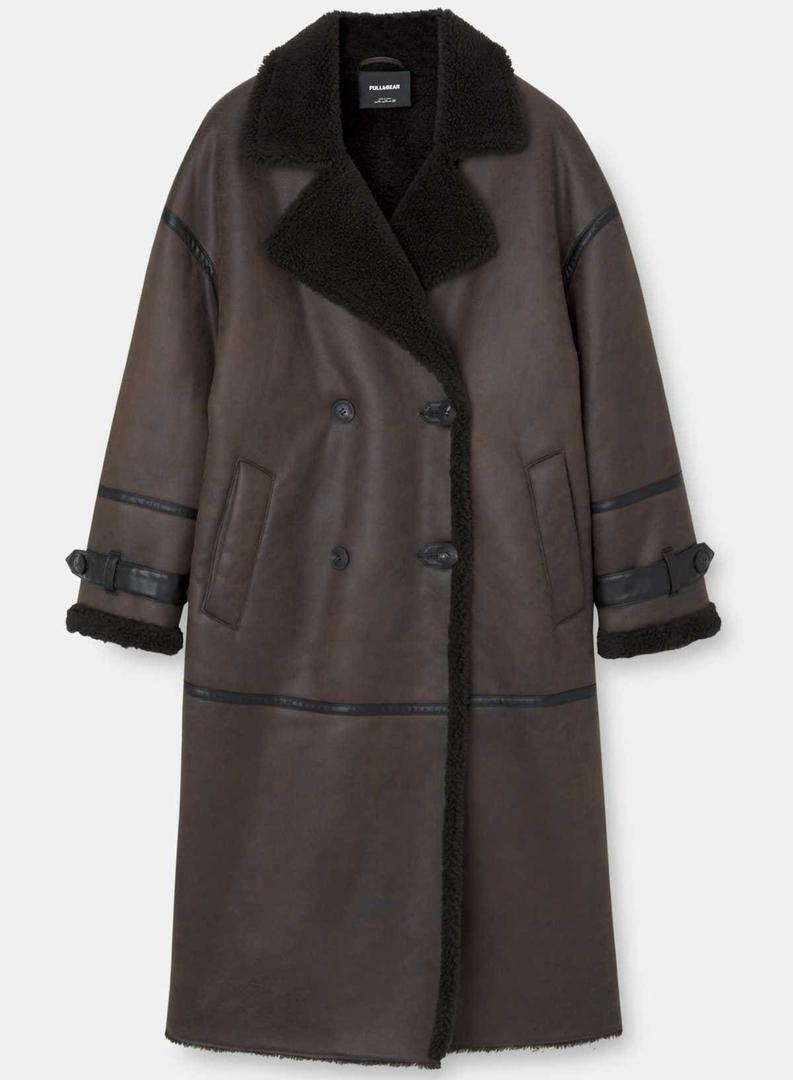 Abrigo doble faz largo de Pull&Bear