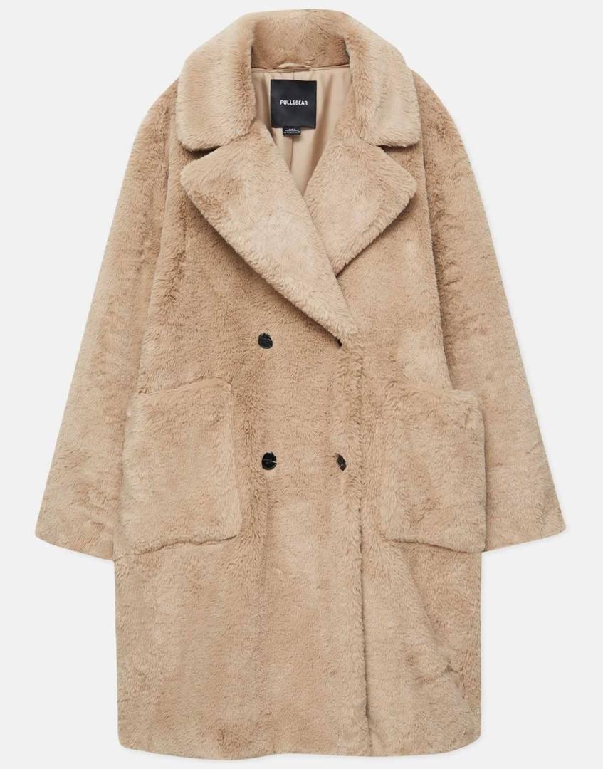 Abrigo largo pelo de Pull&Bear