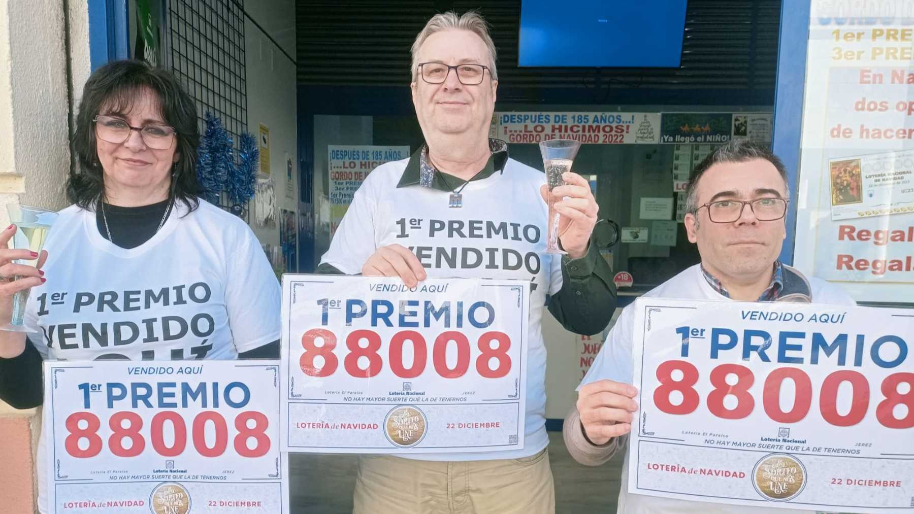 El Gordo cae en la administración El Paraíso de Jerez | Foto: José Antonio Pliego para El MIRA