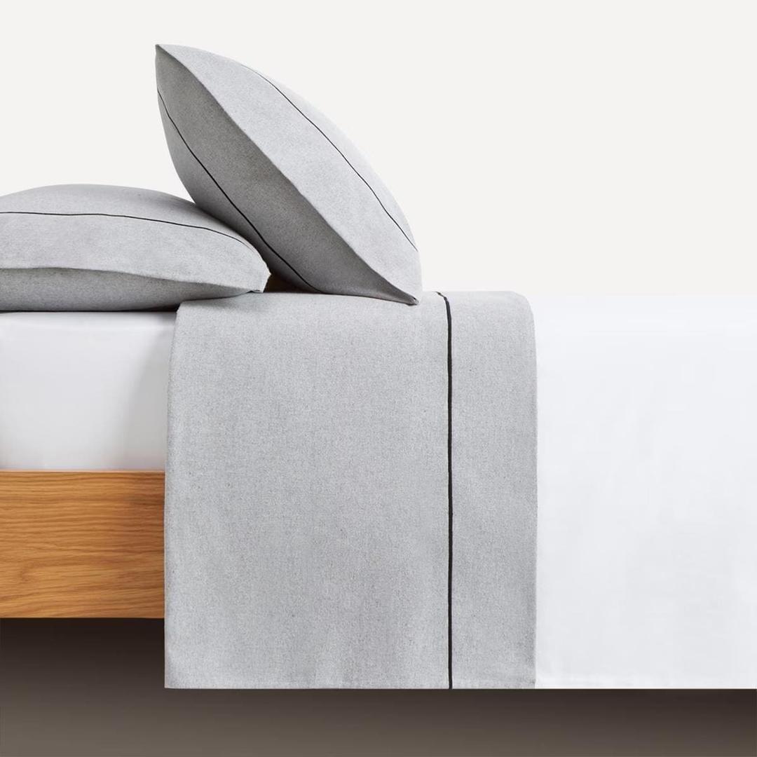 Juego de sábanas de franela de algodón sostenible Alpe