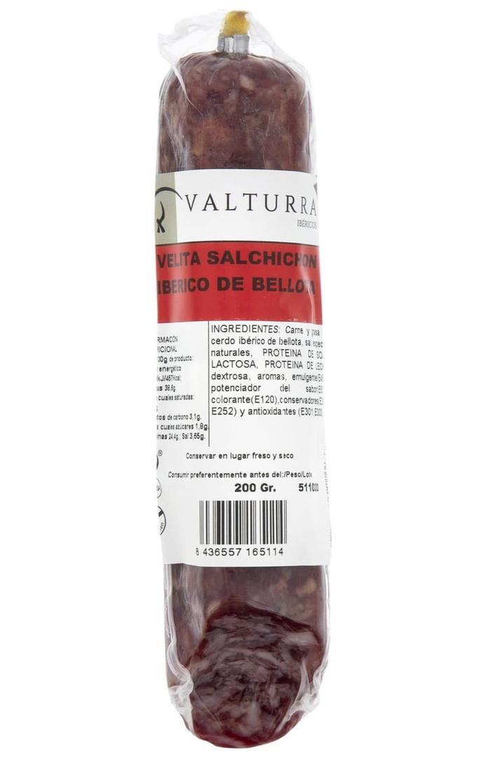 Salchichón ibérico de Bellota Valturra Ibericos velita