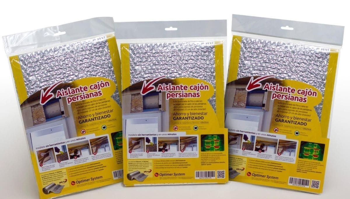 Kit de 3 unidades de aislante cajón de persiana OPTIMER