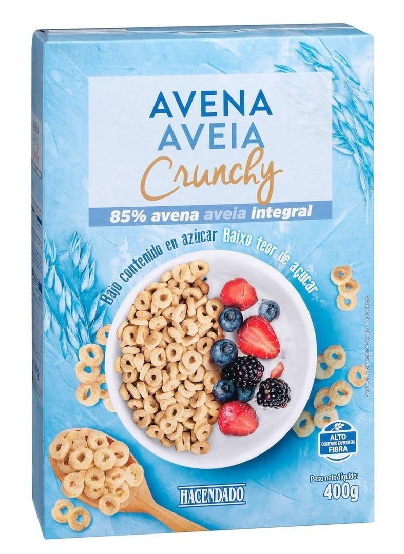 Cereal Avena Crunchy con un 85 de avena integral