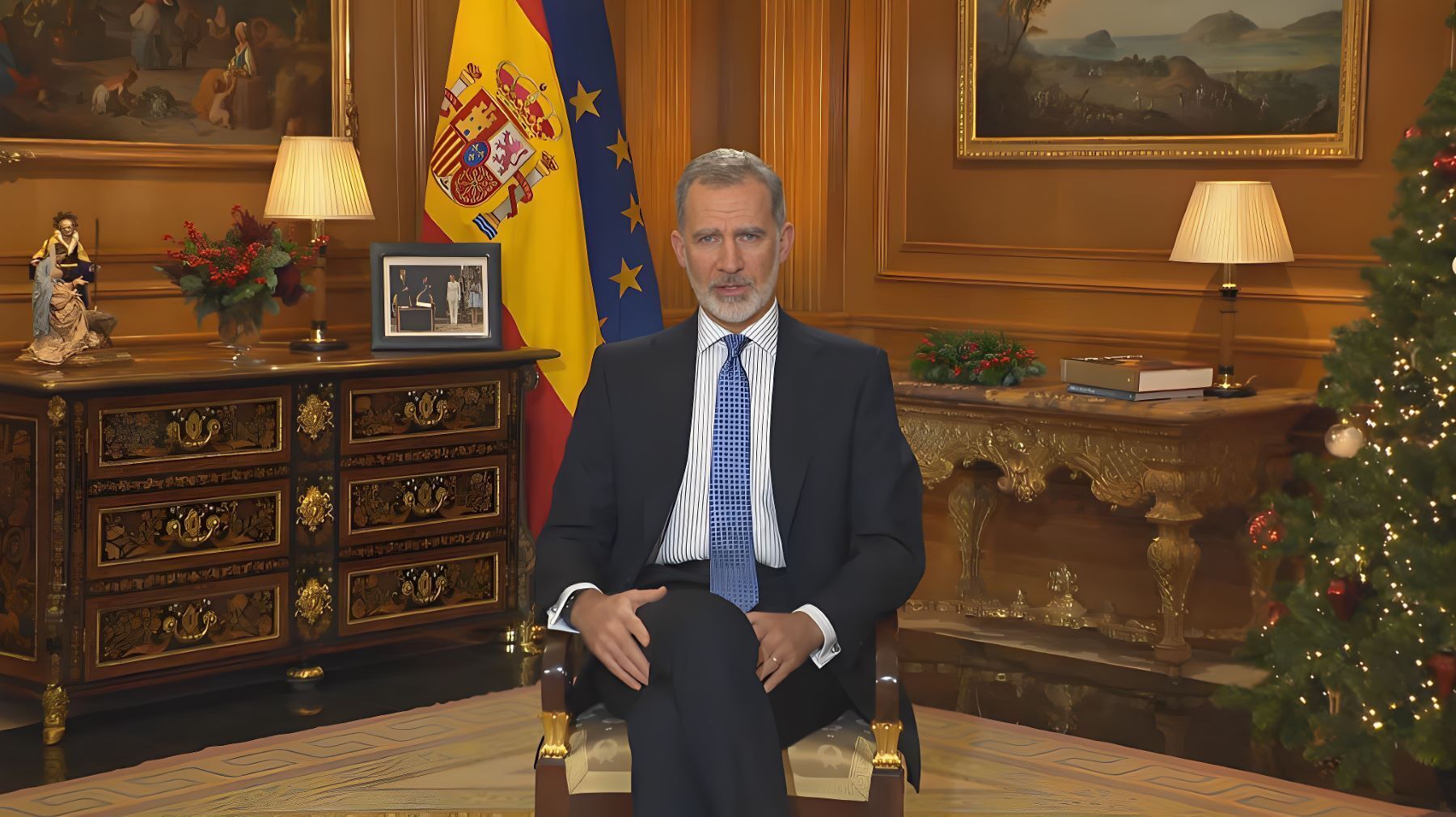 El Rey Felipe VI en su Discurso de Nochebuena 2023 