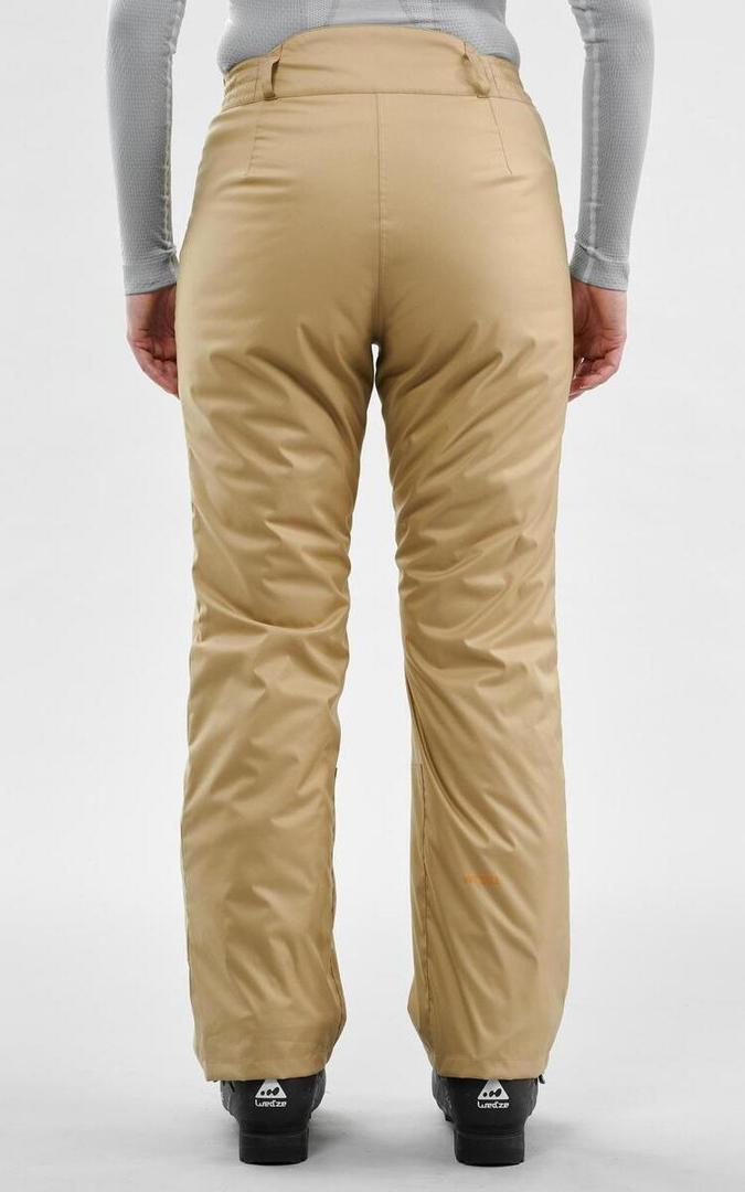 Pantalón de esquí y nieve impermeable de mujer Wedze Ski-P 100 de color beige en Decathlon