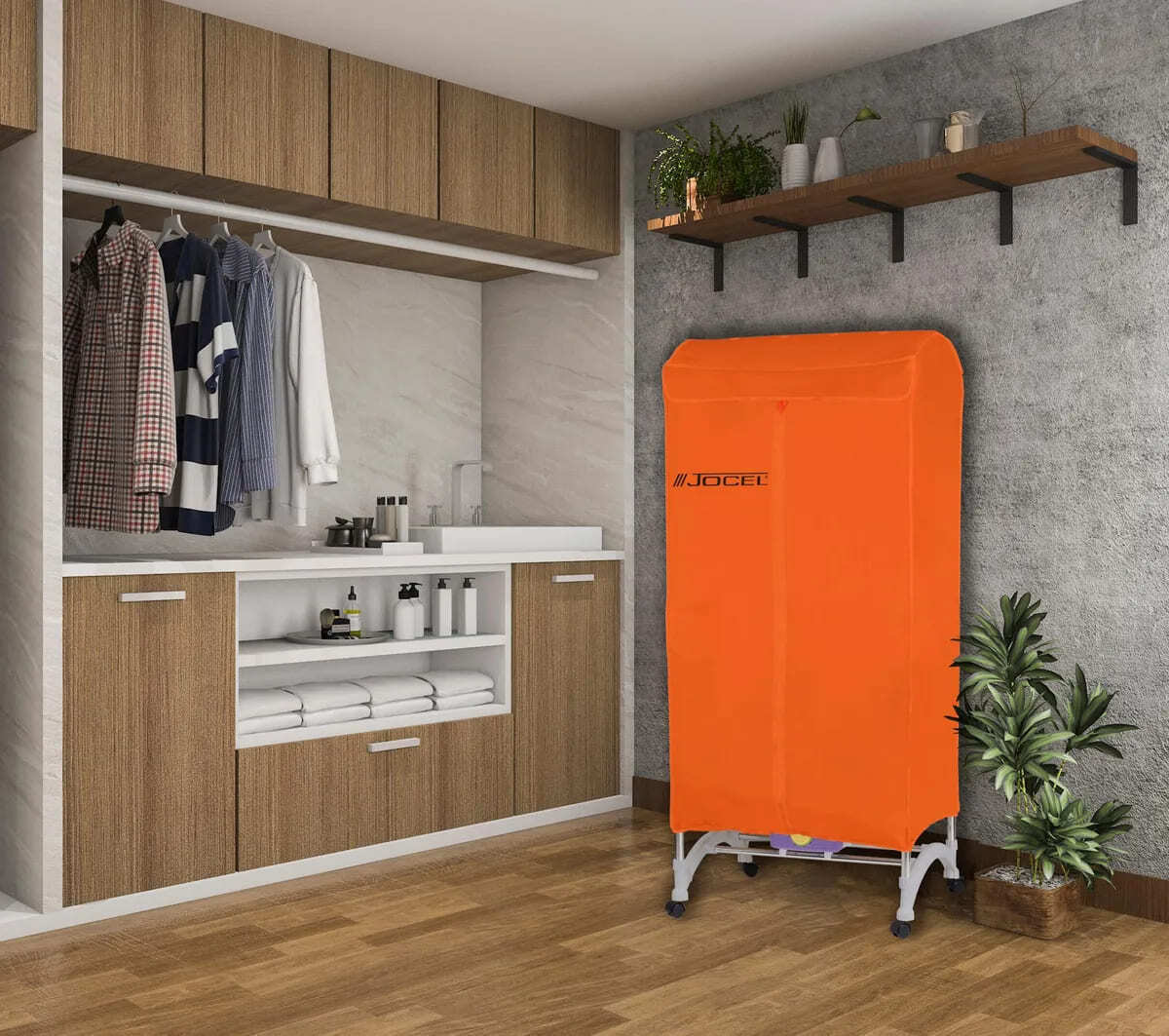 Secador de ropa rectangular con tendedero de Jocel en Leroy Merlin