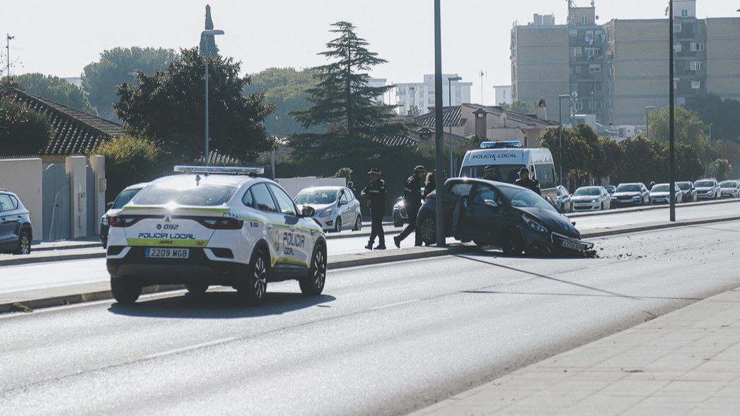 Accidente múltiple con heridos en la Avenida Reina Sofía de Jerez | Cristo García para El MIRA