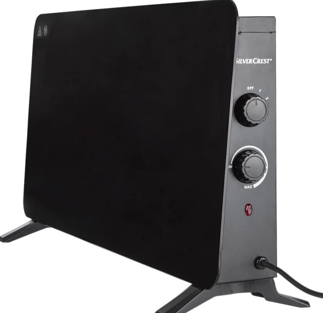 Radiador de vidrio de 2000 W de Lidl