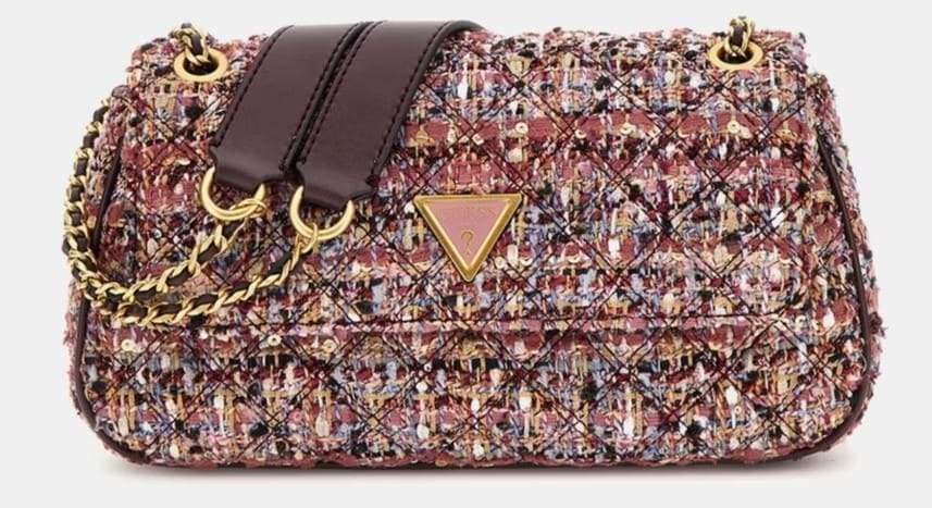Bandolera Giully tweed multicolor con solapa