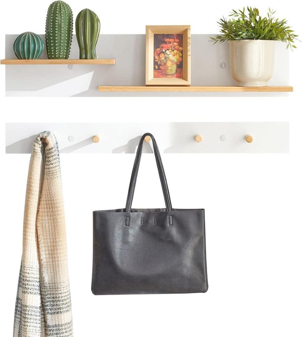 Perchero de pared de 2 partes SoBuy ES