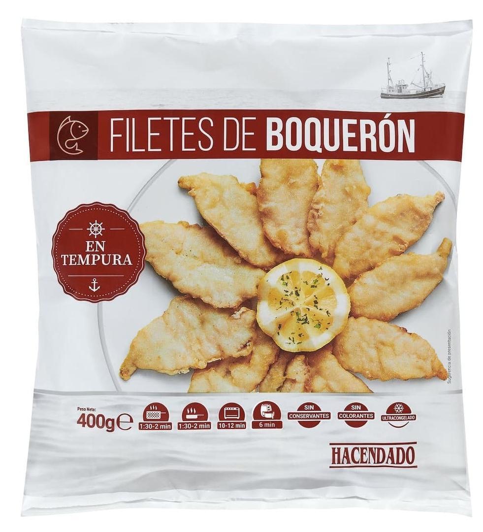 Filetes de boquerón en tempura