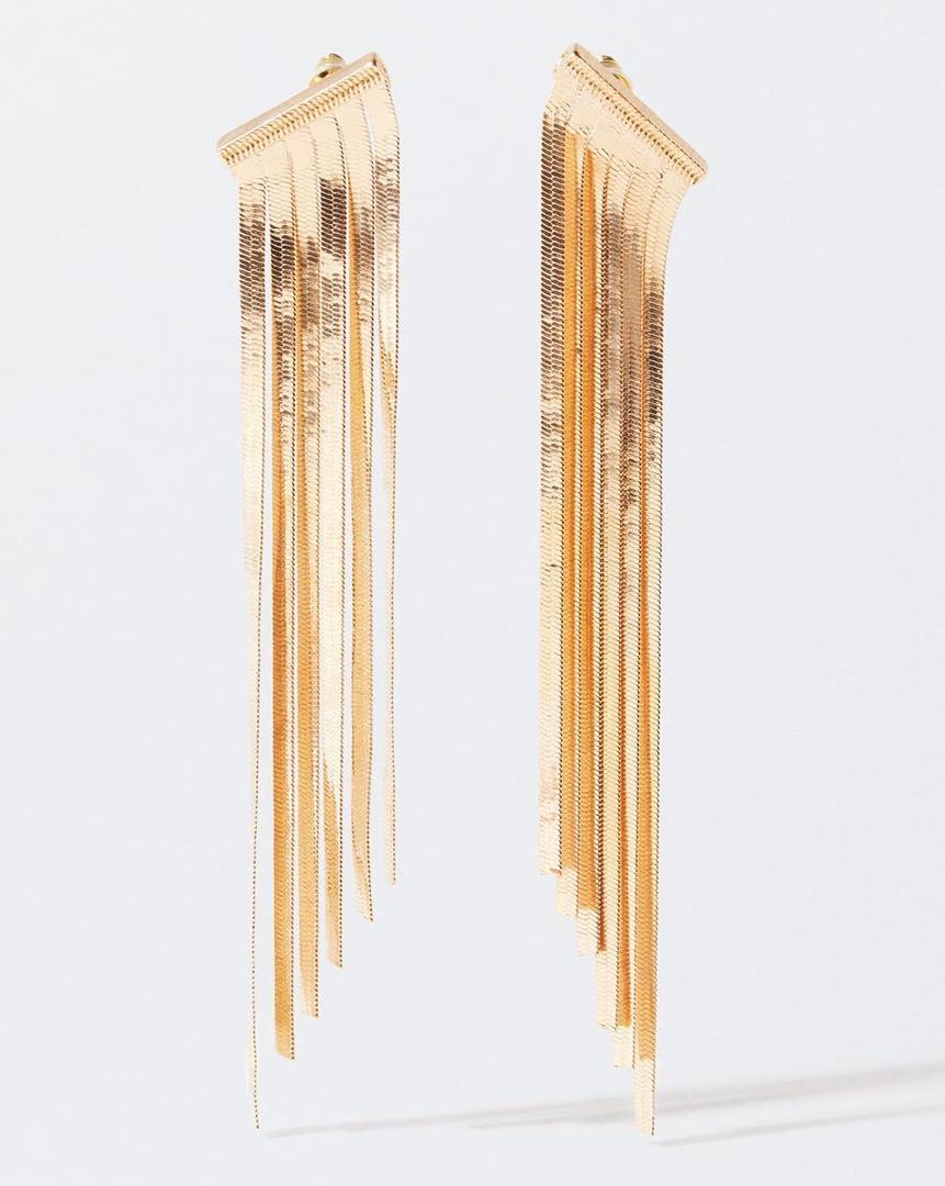 Pendientes largos dorados de Parfois