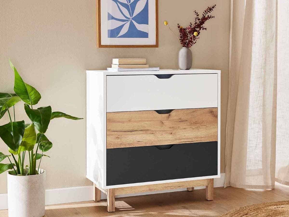 Cómoda con 3 cajones