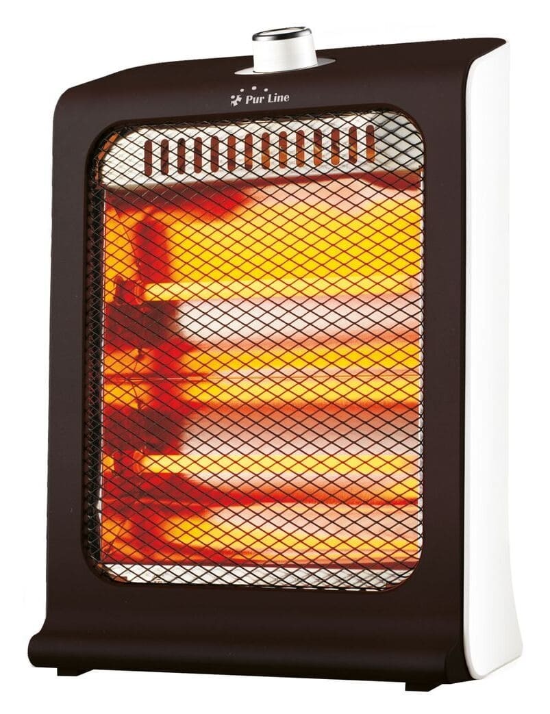 Calefactor halógeno de 800 W con dos potencias y de bajo consumo en Carrefour