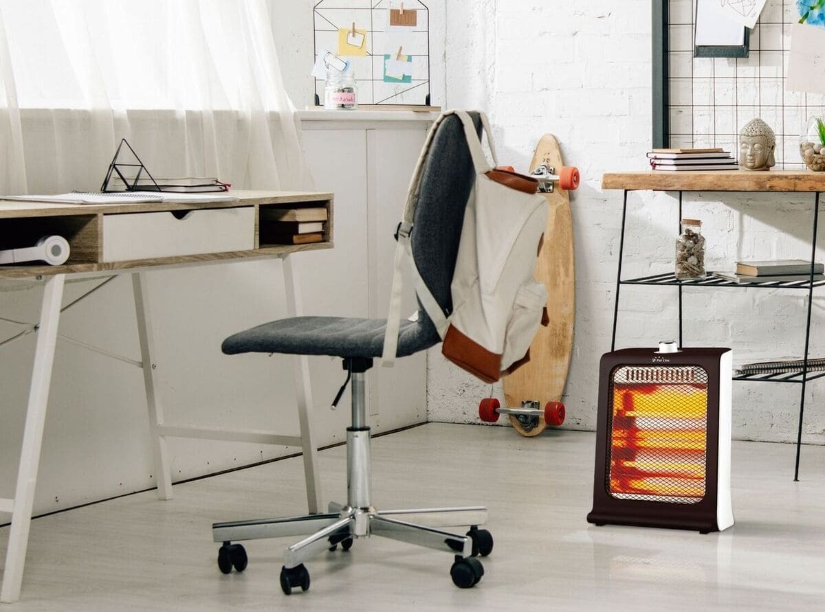 Calefactor halógeno de 800 W con dos potencias y de bajo consumo en Carrefour