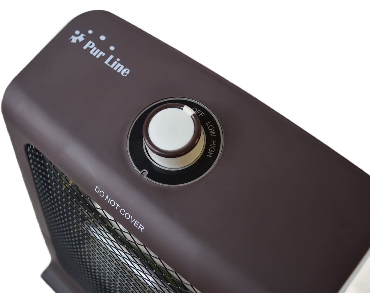 Calefactor halógeno de 800 W con dos potencias y de bajo consumo en Carrefour