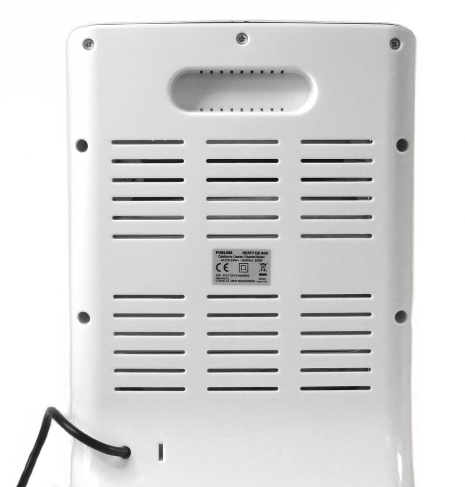 Calefactor halógeno de 800 W con dos potencias y de bajo consumo en Carrefour