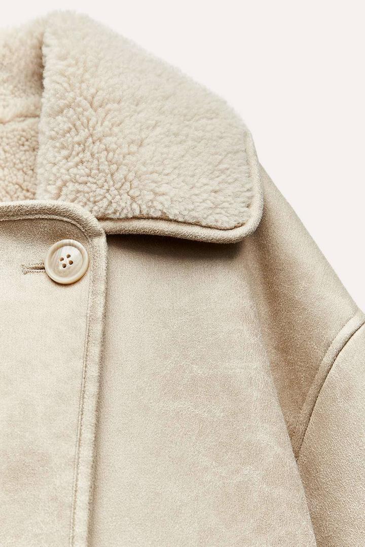 Chaqueta cazadora relaxed doble faz ZW Collection de Zara