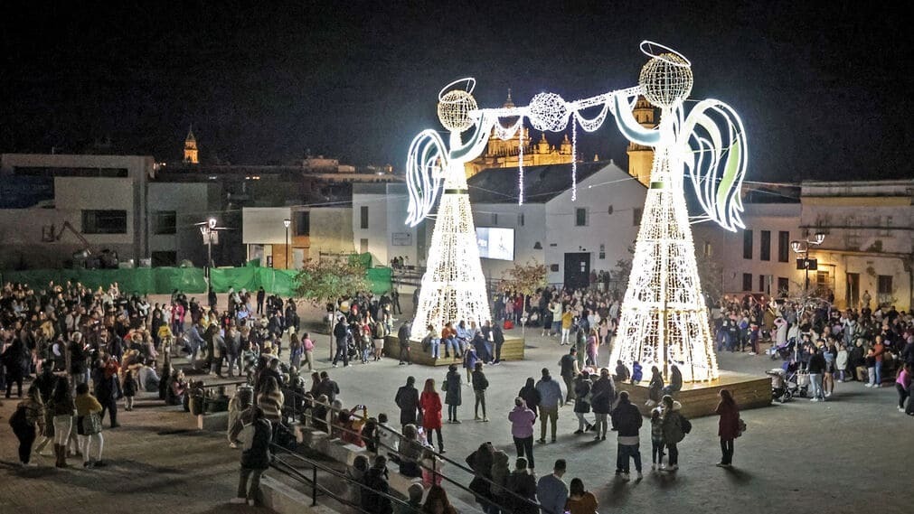 Alumbrado navideño de Jerez en una imagen de archivo