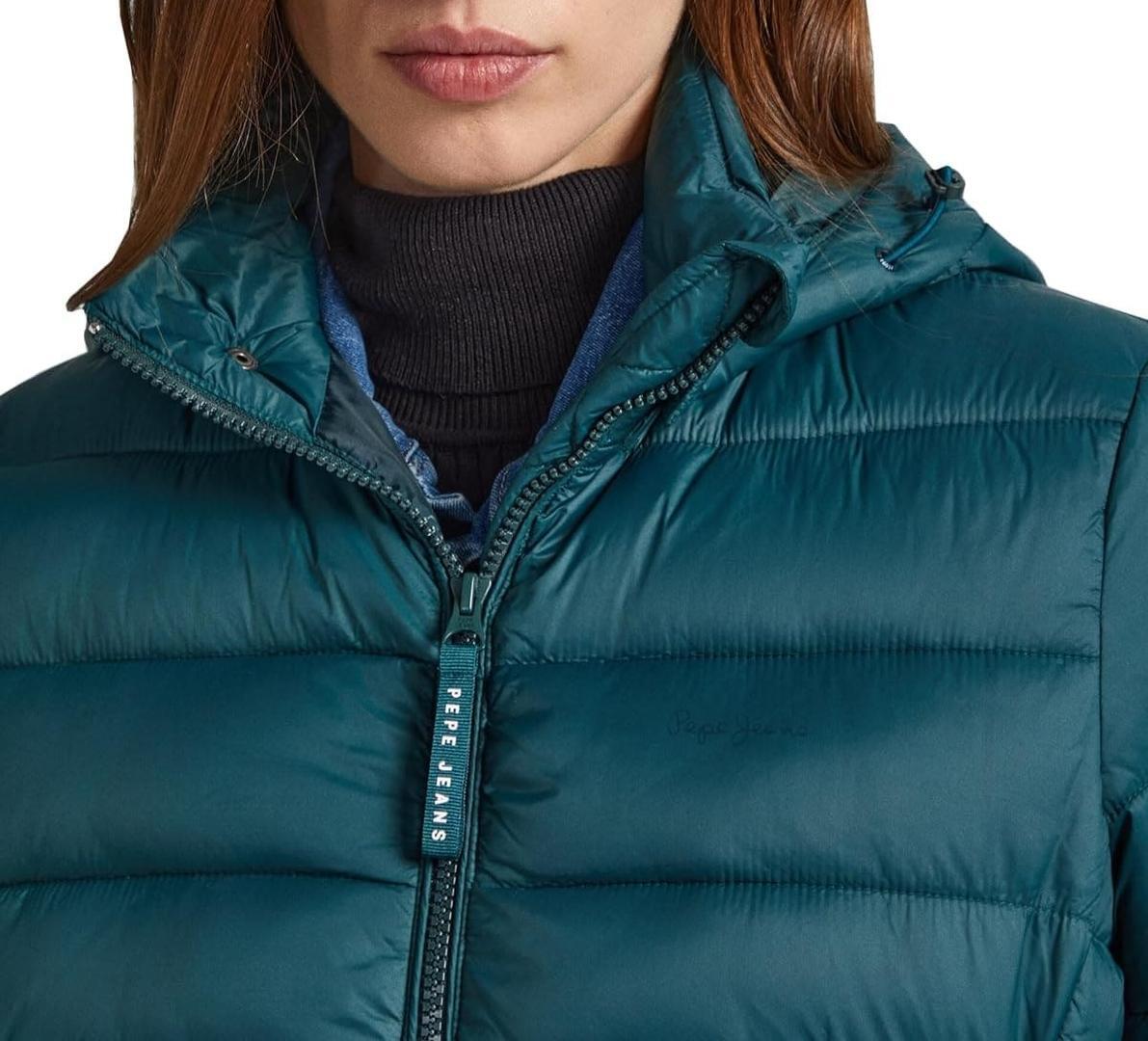 Chaqueta acolchada Pepe Jeans Maddie Long Puffer Jacket para mujer en Amazon