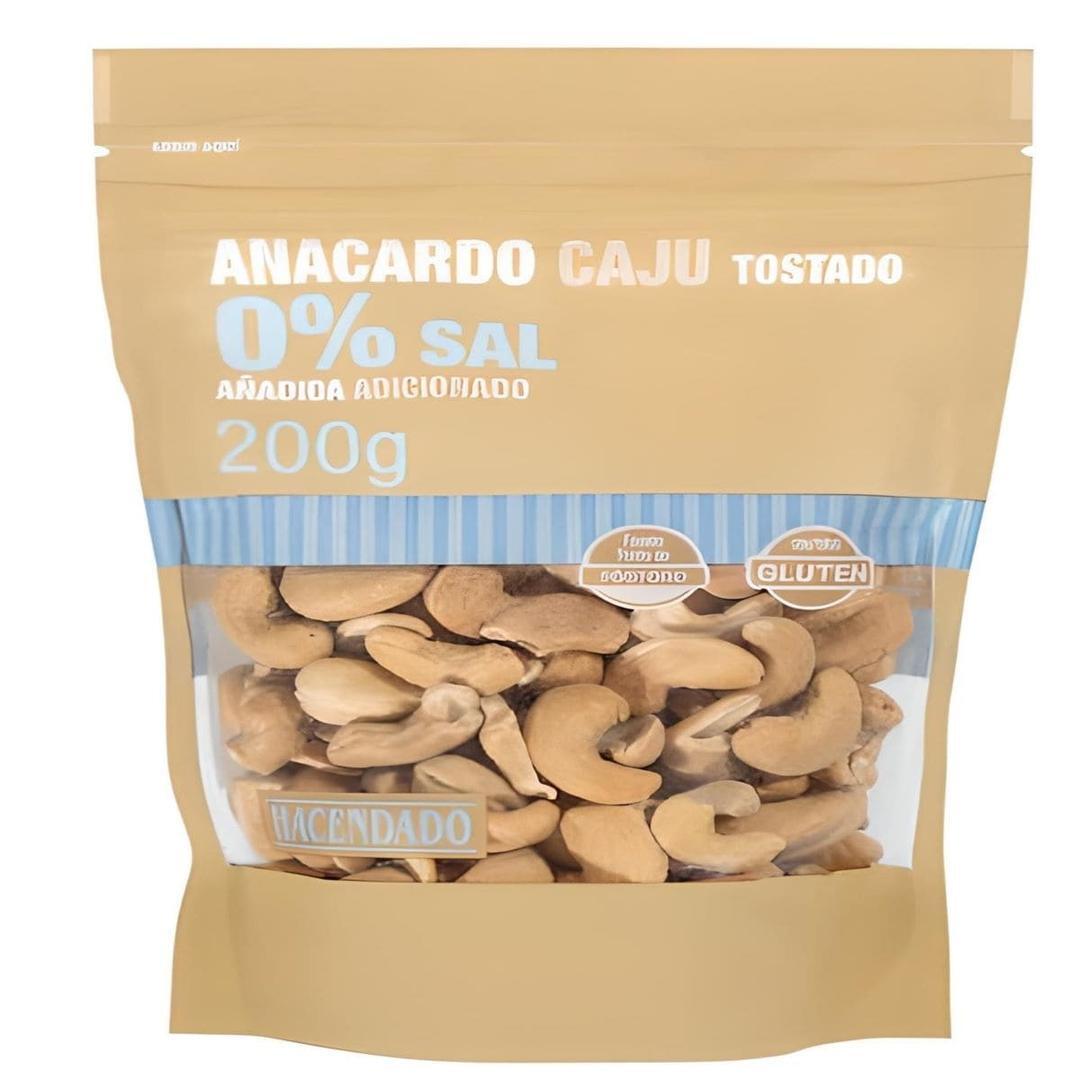 Anacardo tostado sin sal añadida