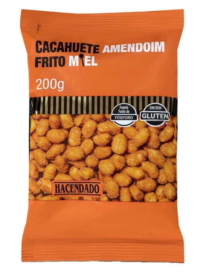 Cacahuete frito con miel