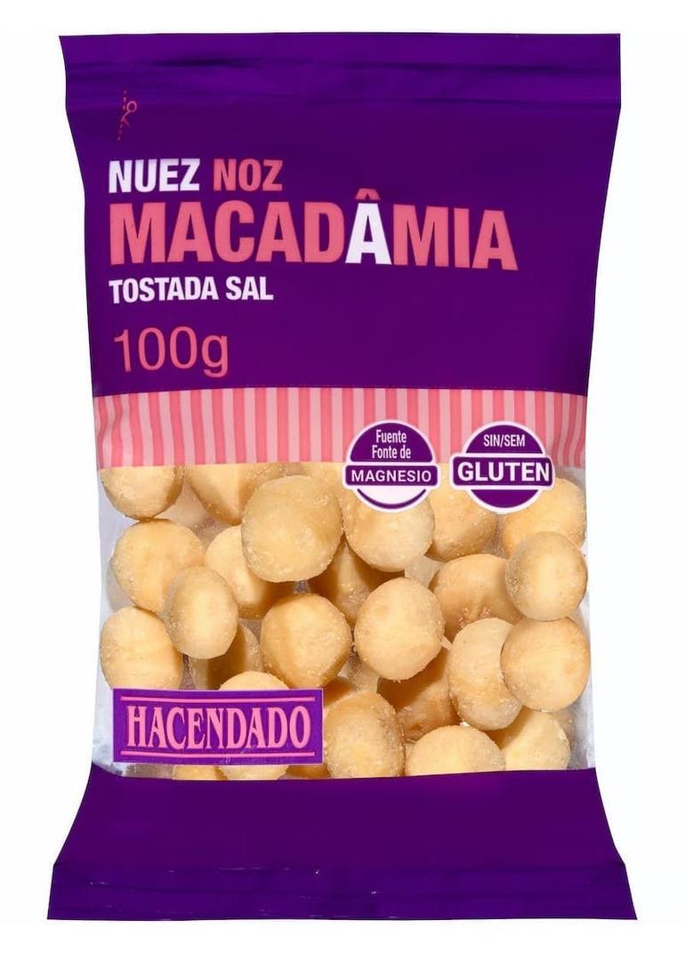 Nuez macadamia tostada con sal