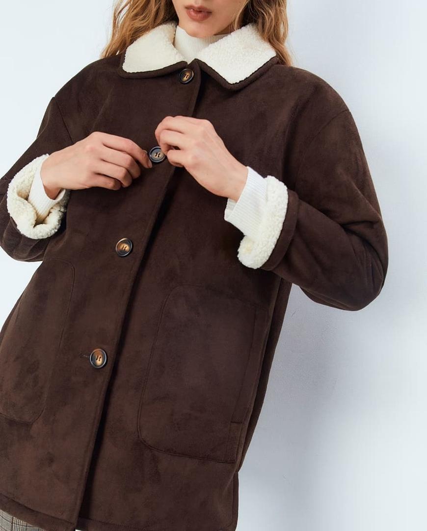 Abrigo de doble faz con cuello de solapa de Sfera en El Corte Inglé