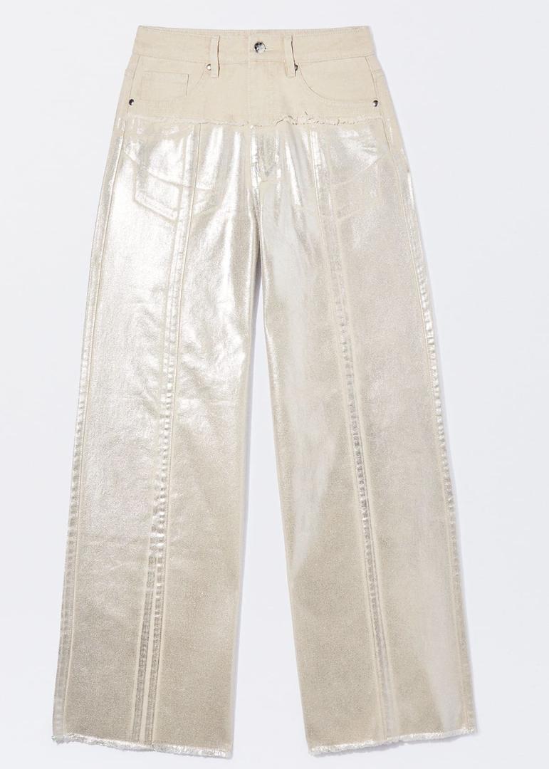 Pantalón vaquero metalizado de Parfois