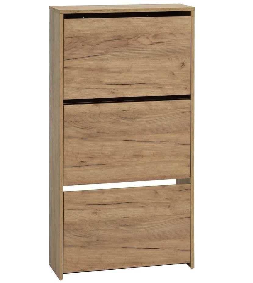 Zapatero KULHUSE 3 compartimentos color roble natural de JYSK