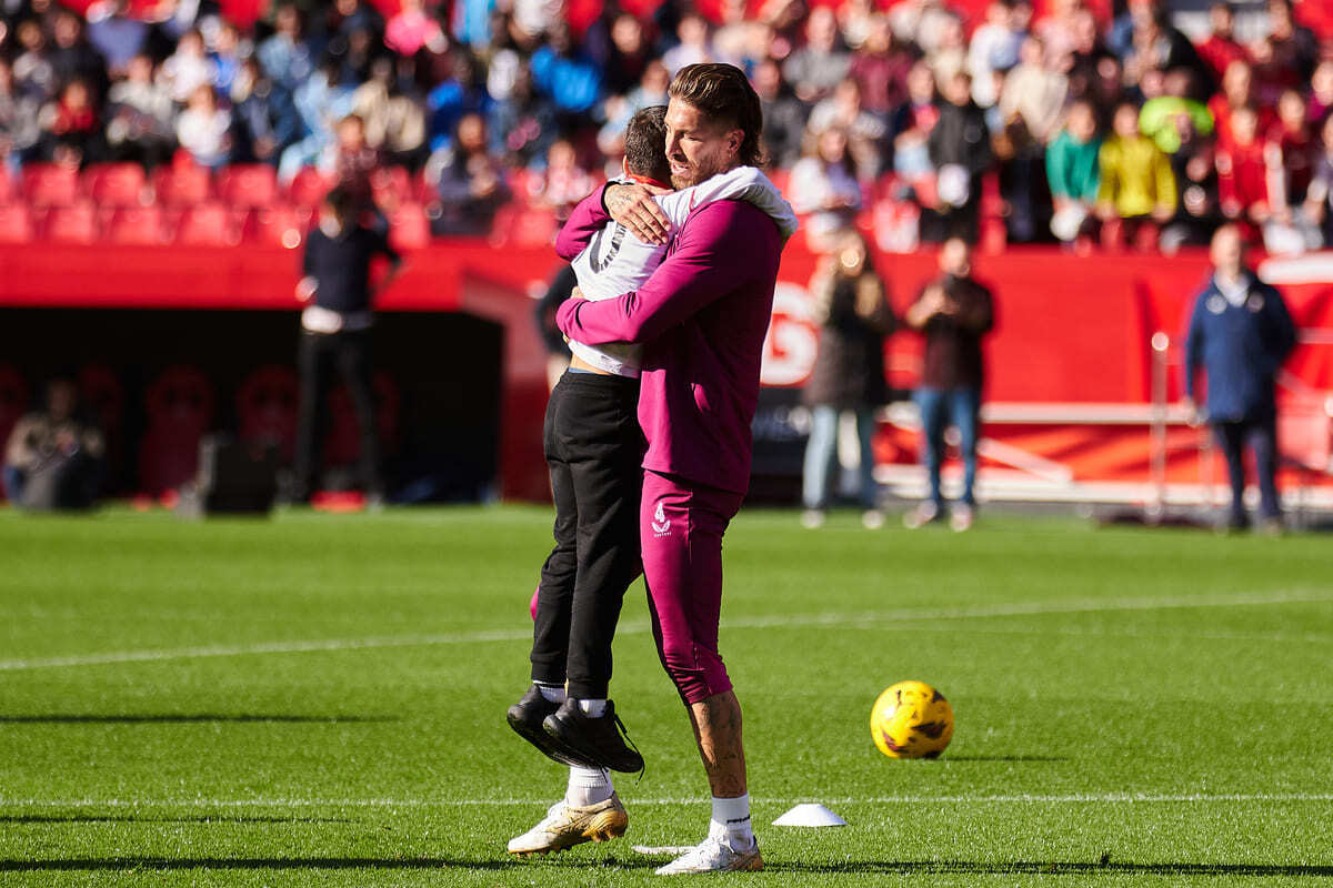 Sergio Ramos en el entrenamiento del Sevilla FC en el Ramón Sánchez-Pizjuán | Salvador López Medina para El MIRA